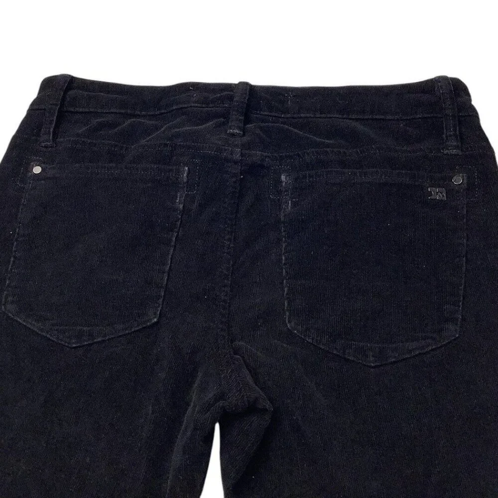 Joes Jeans Womens Chelsea Skinny Ankle Jeans Black Suede Corduroy Size 27